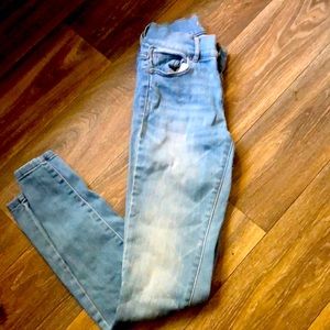 Light blue Jean , a little worn